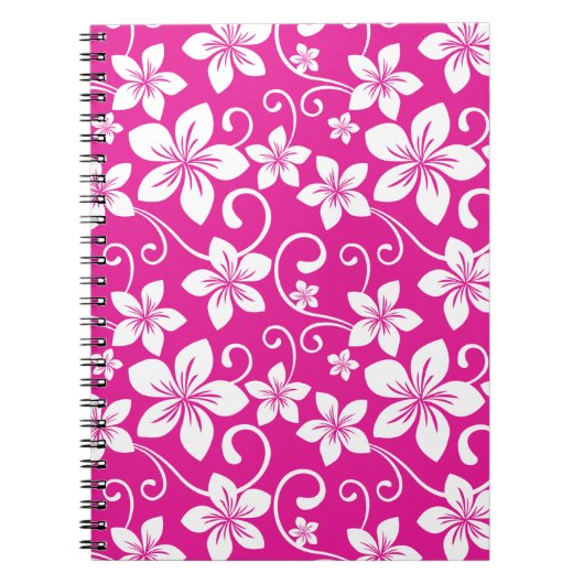 BLAUWE HAWAII (HOT PINK) NOTITIEBOEK (Voorkant)