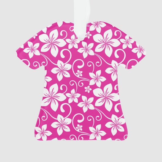 BLAUWE HAWAII (HOT PINK) ORNAMENT (voorkant)