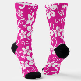 BLAUWE HAWAII (HOT PINK) SOKKEN
