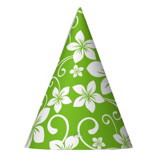 BLAUWE HAWAII (LIMOEN) FEESTHOEDJES (Links)