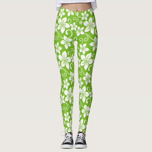 BLAUWE HAWAII (LIMOEN) LEGGINGS (Voorkant)