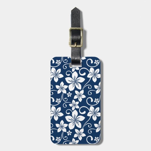BLAUWE HAWAII (NAVY BLUE) BAGAGELABEL (Voorkant verticaal)