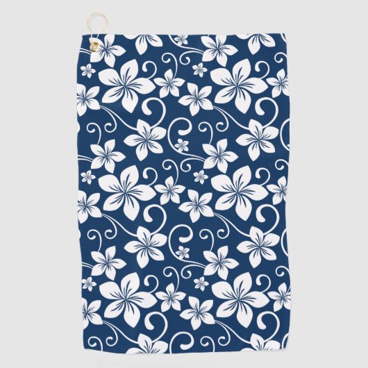 BLAUWE HAWAII (NAVY BLUE) GOLFHANDDOEK (Voorkant)