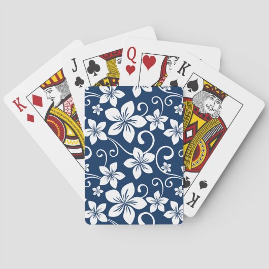 BLAUWE HAWAII (NAVY BLUE) POKERKAARTEN (Achterkant)