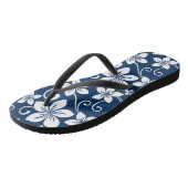 BLAUWE HAWAII (NAVY BLUE) TEENSLIPPERS (Schuin)