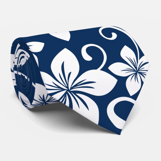 BLAUWE HAWAII (NAVY) STROPDAS (Opgerold)