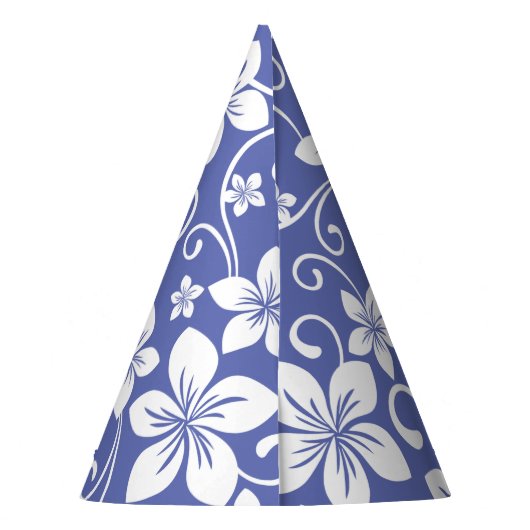 BLAUWE HAWAII (PERIWINKEL) FEESTHOEDJES (Achterkant)