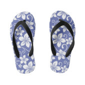 BLAUWE HAWAII (PERIWINKEL) KINDER TEENSLIPPERS (Voetbed)