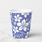 BLAUWE HAWAII (PERIWINKEL) PAPIEREN BEKERS (Achterkant)