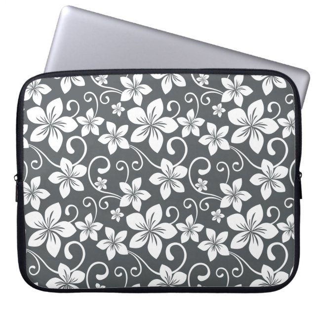 BLAUWE HAWAII (PEWTER) LAPTOP SLEEVE (Voorkant)