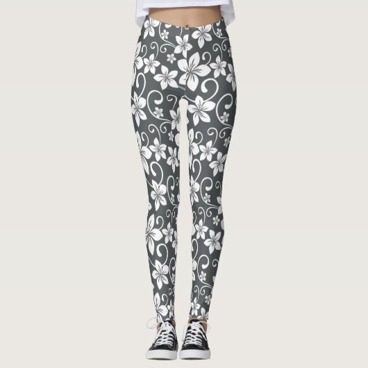 BLAUWE HAWAII (PEWTER) LEGGINGS (Voorkant)