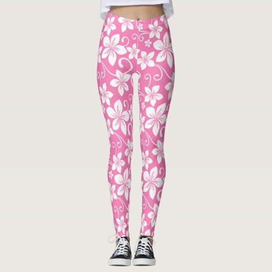 BLAUWE HAWAII (PINK) LEGGINGS (Voorkant)