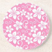 BLAUWE HAWAII (PINK) ZANDSTEEN ONDERZETTER (Voorkant)