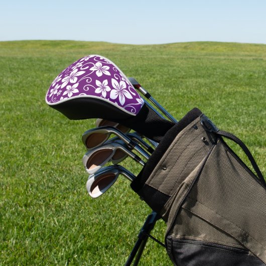 BLAUWE HAWAII (PLUM) GOLFHEADCOVER (Insitu)