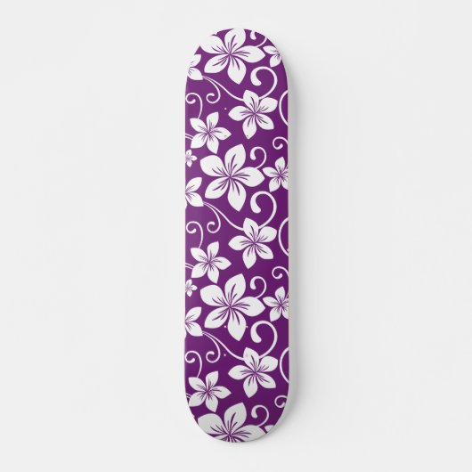 BLAUWE HAWAII (PLUM) PERSOONLIJK SKATEBOARD (Voorkant)