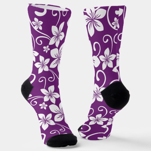BLAUWE HAWAII (PLUM) SOKKEN (Gebogen)