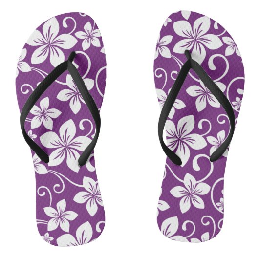 BLAUWE HAWAII (PLUM) TEENSLIPPERS (Voetbed)