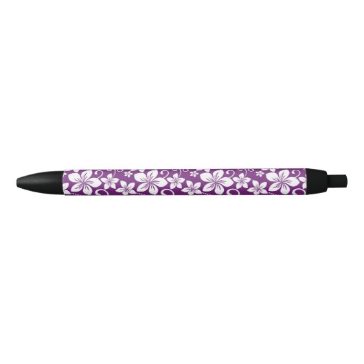 BLAUWE HAWAII (PLUM) ZWARTE INKT PEN (Voorkant)