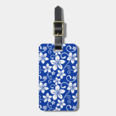 BLAUWE HAWAII (ROYAL BLUE) BAGAGELABEL (Voorkant verticaal)