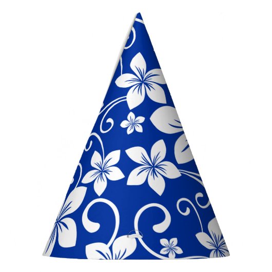 BLAUWE HAWAII (ROYAL BLUE) FEESTHOEDJES (Links)