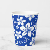 BLAUWE HAWAII (ROYAL BLUE) PAPIEREN BEKERS (Achterkant)