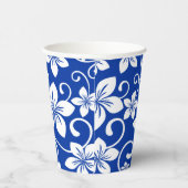 BLAUWE HAWAII (ROYAL BLUE) PAPIEREN BEKERS (Rechts)