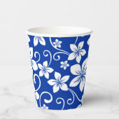 BLAUWE HAWAII (ROYAL BLUE) PAPIEREN BEKERS (Voorkant)