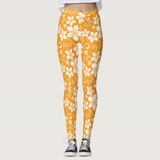 BLAUWE HAWAII (TANGERINE) LEGGINGS (Voorkant)