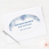 Blauwe hedendaagse stickers (Envelop)