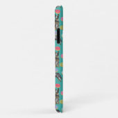 Blauwe Heeler-hond donuts turquoise Case-Mate iPhone Case (Achterkant/rechts)