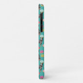 Blauwe Heeler-hond donuts turquoise Case-Mate iPhone Case (Achterkant/links)