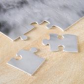 Blauwe Heeler hond in de sneeuw Legpuzzel (Zijkant)