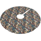 Blauwe Heeler-hond Roller Coaster Kerstmis Kerstboom Rok (Gekanteld)