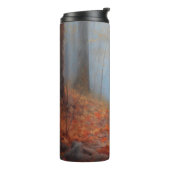 Blauwe Heeler in Herfst laat Herfst inspireren Thermosbeker (Gedraaid links)