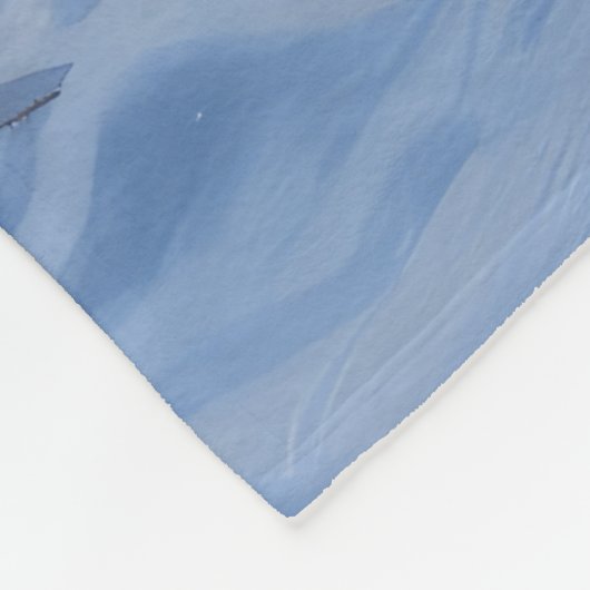 Blauwe Heeler Sneeuwslee Kerstdecoratie Fleece Deken (Hoek)