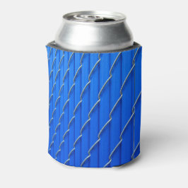 Blauwe hek blikjeskoeler