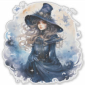 BLAUWE HEKS [3] STICKER (Voorkant)