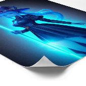 blauwe heks poster (Hoek)