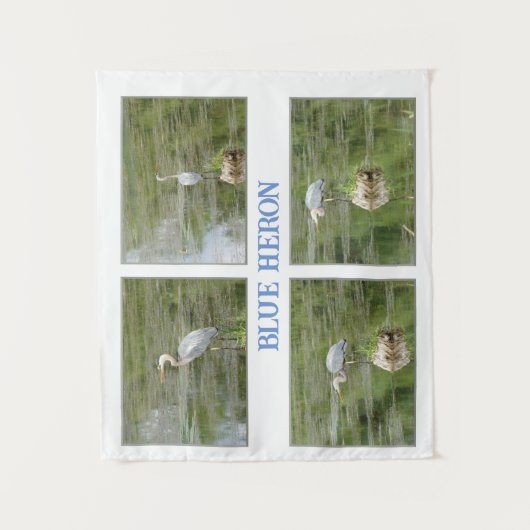 Blauwe helden tapijt wandkleed (Voorkant)