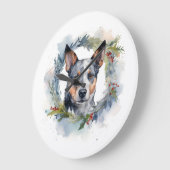 Blauwe heler Kerstkrans feestelijke pup Grote Klok (Hoek)