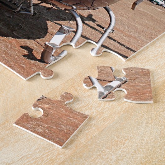 Blauwe helikopter legpuzzel (Zijkant)