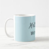 Blauwe Hello World koffiekop Koffiemok (Links)