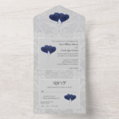 Blauwe hemdballonnen die allemaal in één uitnodigi all in one uitnodiging (Binnen)