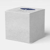 Blauwe hemdballonnen Weddenschap Bedankdoosjes (Voorkant Zijde)