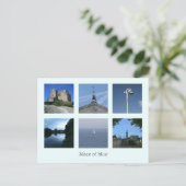 Blauwe hemden briefkaart (Staand voorkant)