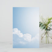 Blauwe hemden briefpapier (Staand voorkant)