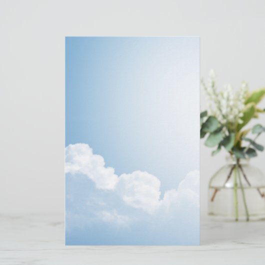 Blauwe hemden briefpapier (Staand voorkant)