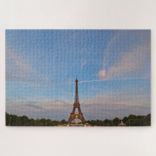 Blauwe hemden en de Eiffeltoren - 20x30 - 1014 pcs Legpuzzel (Horizontaal)