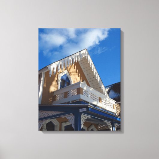 Blauwe hemden en ontbijtkoek - Martha's wijntuin Canvas Afdruk (Voorkant)