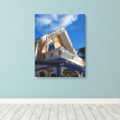 Blauwe hemden en ontbijtkoek - Martha's wijntuin Canvas Afdruk (Insitu (Houten vloer))